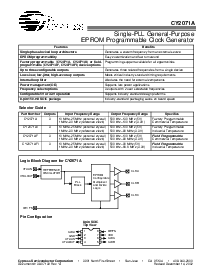 浏览型号CY2071A的Datasheet PDF文件第1页