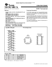 浏览型号CY54FCT245ATDMB的Datasheet PDF文件第1页
