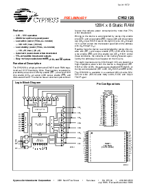 浏览型号CY62128L-70SC的Datasheet PDF文件第1页