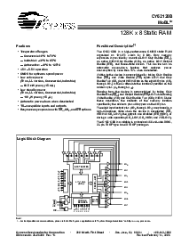 浏览型号CY62128BLL-70SC的Datasheet PDF文件第1页