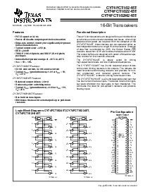 浏览型号CY74FCT16245CTPACT的Datasheet PDF文件第1页