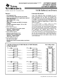 浏览型号CY74FCT162244CTPVC的Datasheet PDF文件第1页