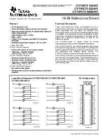 浏览型号CY74FCT16244TPVC的Datasheet PDF文件第1页