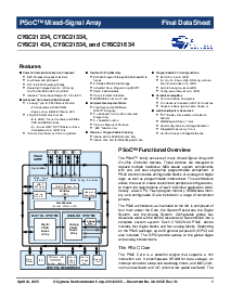 浏览型号CY8C21534-24PVX的Datasheet PDF文件第1页