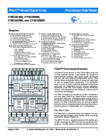 浏览型号CY8C29466-24SXI的Datasheet PDF文件第1页