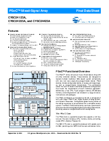 浏览型号CY8C24223A-24PXI的Datasheet PDF文件第1页