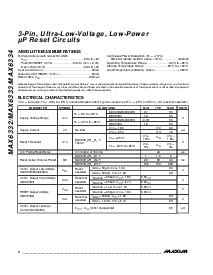 浏览型号MAX6334UR23D3-T的Datasheet PDF文件第2页