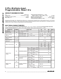 浏览型号MAX6310UK44D4-T的Datasheet PDF文件第2页