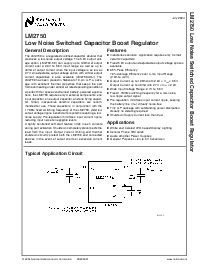 浏览型号LM2750LD-5.0的Datasheet PDF文件第1页