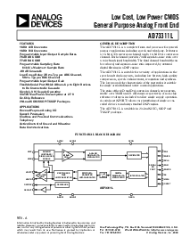 浏览型号AD73311L的Datasheet PDF文件第1页