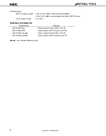 浏览型号UPD77213F1-xxx-DA2的Datasheet PDF文件第2页