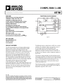 浏览型号AD7760BSV的Datasheet PDF文件第1页