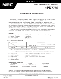 浏览型号UPD7759C的Datasheet PDF文件第1页
