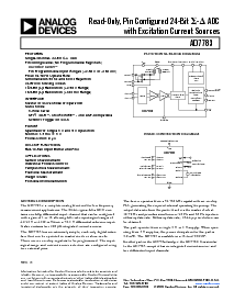 浏览型号AD7783BRU的Datasheet PDF文件第1页