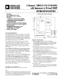浏览型号AD7914BRU的Datasheet PDF文件第1页