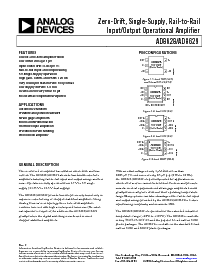 浏览型号AD8628AR的Datasheet PDF文件第1页