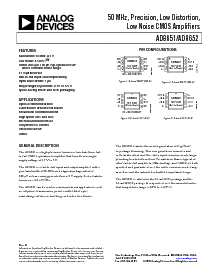 浏览型号AD8651ARM的Datasheet PDF文件第1页