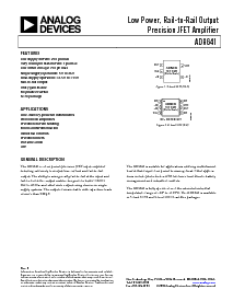 浏览型号AD8641的Datasheet PDF文件第1页