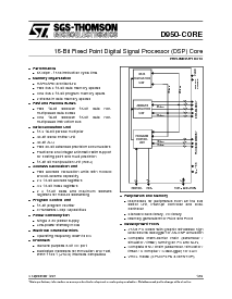 浏览型号D950-CORE的Datasheet PDF文件第1页