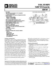 浏览型号AD9744ACP的Datasheet PDF文件第1页