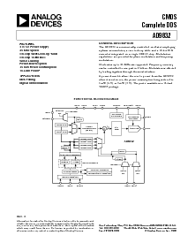 浏览型号AD9832BRU的Datasheet PDF文件第1页