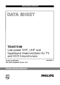 浏览型号TDA5731M的Datasheet PDF文件第1页