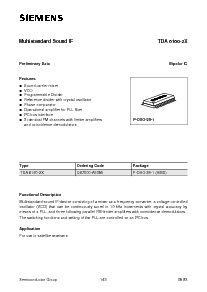 浏览型号TDA6160-2X的Datasheet PDF文件第1页