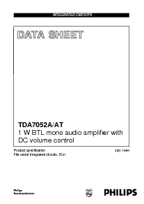 浏览型号TDA7052AT的Datasheet PDF文件第1页