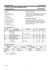 浏览型号TDA7052A的Datasheet PDF文件第2页