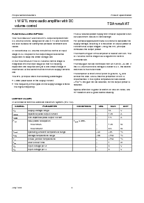 浏览型号TDA7052AT的Datasheet PDF文件第4页