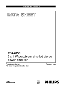 浏览型号TDA7053的Datasheet PDF文件第1页