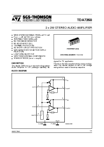 浏览型号TDA7268的Datasheet PDF文件第1页