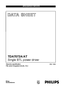 浏览型号TDA7072A的Datasheet PDF文件第1页