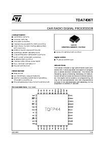 浏览型号TDA7406T的Datasheet PDF文件第1页