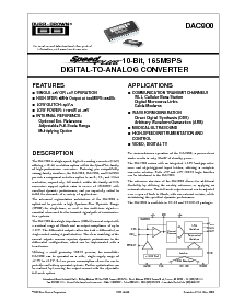 浏览型号DAC900的Datasheet PDF文件第1页