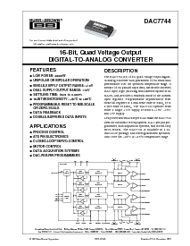 浏览型号DAC7744EC的Datasheet PDF文件第1页