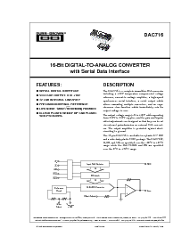 浏览型号DAC716PB的Datasheet PDF文件第1页