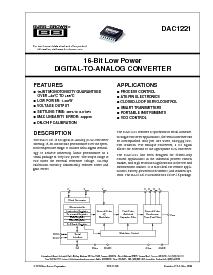 浏览型号DAC1221E的Datasheet PDF文件第1页