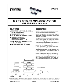 浏览型号DAC712UB的Datasheet PDF文件第1页