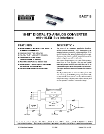 浏览型号DAC715P的Datasheet PDF文件第1页