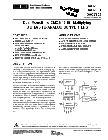浏览型号DAC7801KU的Datasheet PDF文件第1页