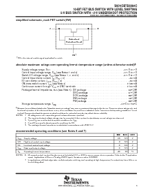 浏览型号SN74CBTD3384CDBQR的Datasheet PDF文件第3页