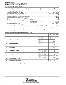 浏览型号SN74AHC1G32DCKR的Datasheet PDF文件第2页