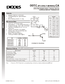 浏览型号DDTC123TCA的Datasheet PDF文件第1页