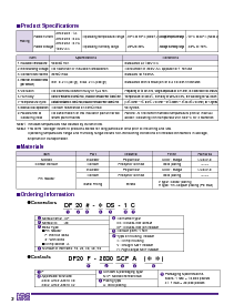 浏览型号DF20F-20DS-1C的Datasheet PDF文件第2页
