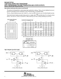 浏览型号SN74AVC16T245DGGR的Datasheet PDF文件第2页