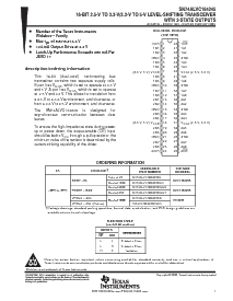 浏览型号SN74ALVC164245DGGR的Datasheet PDF文件第1页