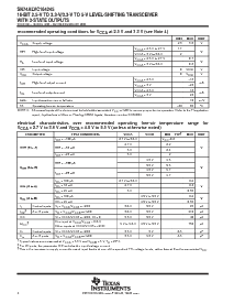 浏览型号SN74ALVC164245DGGR的Datasheet PDF文件第4页