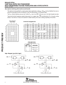 浏览型号SN74LVC16T245DGVR的Datasheet PDF文件第2页