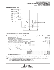 浏览型号SN74LVTH543DGVR的Datasheet PDF文件第3页
